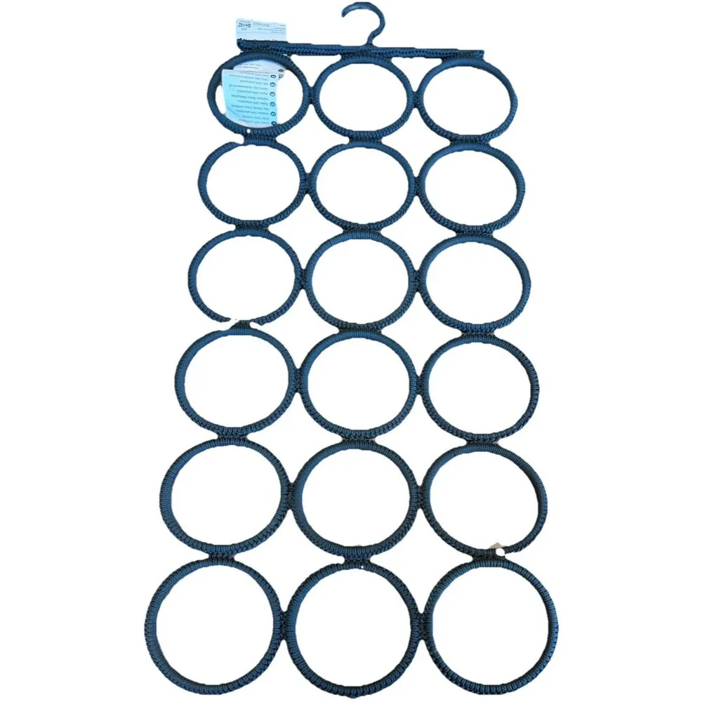 IKEA Komplement Multi-Use Organizer Hanger 28 Scarf Belt Tie Rack Holder Grey